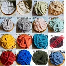 Load image into Gallery viewer, Small Hand-knit Chunky Blanket
