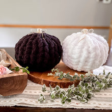 Load image into Gallery viewer, Handmade Chenille Pumpkins - Vintage, Farmhouse Style
