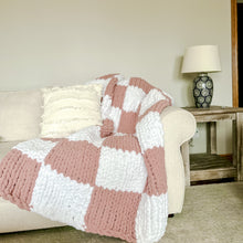 Load image into Gallery viewer, Customize Your Own Checkered Chunky Throw Blanket
